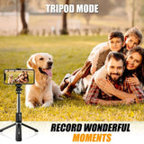 NeePho P170S Selfie Stick Tripod | Extendable , Bluetooth Remote, Universal Smartphone Mount | Durable Metal Build & Lightweight Design