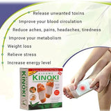 Kinoki Detox Foot Pads | Natural Cleansing Foot Patches for Stress Relief & Better Sleep