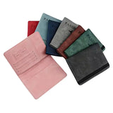 RFID Blocking Passport Wallet | PU Leather Travel Document Holder with Card & Cash Pockets | Random Color