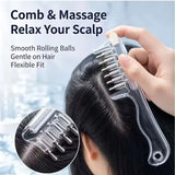 Transparent Hair Oil Applicator Comb | Refillable Scalp Massage Comb with Built-In Oil Reservoir | Leakproof Hair Serum Distribution Brush | Unisex