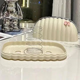 Shell Shape Tissue Box Holder | Elegant Wave Pattern Tissue Dispenser | Decorative Napkin Holder for Home & Office