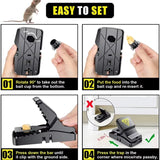 Heavy Duty Plastic Mouse Trap | Reusable Mouse Catcher | Best Quality Rodent Trap