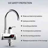 Electric Instant Heating Faucet | Digital Temperature Display | Plastic handle | Kitchen & Bathroom Hot Water Tap