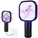 Portable Mini Mosquito Swatter  | USB Rechargeable Electric Bug Zapper with LED Night Light | Random color
