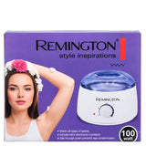 Remington Wax Melting Machine for Hair Removal | Model FJF508-1 | Electric Wax Warmer with 2 Aluminum Pots | Adjustable Temperature Control up to 80°C | 100W