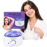 Remington Wax Melting Machine for Hair Removal | Model FJF508-1 | Electric Wax Warmer with 2 Aluminum Pots | Adjustable Temperature Control up to 80°C | 100W