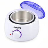 Philips professional Wax Melting Machine for Hair Removal | Model FJF508-1 | Electric Wax Warmer with 2 Aluminum Pots | Adjustable Temperature Control up to 80°C | 100W