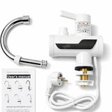 Electric Instant Heating Faucet | Digital Temperature Display | Plastic handle | Kitchen & Bathroom Hot Water Tap