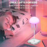 LED Jellyfish Lamp RGB Mood Light | Voice Control Fantasy Jellyfish Night Light | Decorative Bedroom & Living Room Lighting