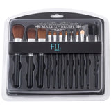 Makeup Brush Set – 12-Piece Professional Makeup Tool Kit | Soft, High-Quality Synthetic Bristles | Huada | Fit Me | Pabibrow