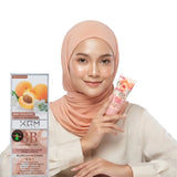 XQM BB Blemish Apricot Base Cream | 6-in-1 Multifunction BB Cream with Hyaluronic Acid & Mineral Pigments | SPF 15 | 65ml