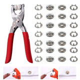 Metal Hand Press Tich Button Fixer Machine with 25 Snap Buttons | Durable & Easy-to-Use DIY Tool