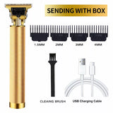 Professional T9 Hair & Beard Trimmer | Semi-Metal Body | Rechargeable Cordless Precision Clipper