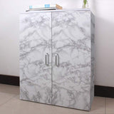 White & Dark Grey | Marble Sheet Sticker 60x200cm | Waterproof Self-Adhesive PVC Wallpaper for Furniture Walls