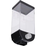 Wall Mounted Cereal Dispenser | 1.5L Transparent Grain Storage Container | One-Touch Cereal & Rice Dispenser | Space Saving Kitchen Organizer