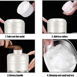 Portable Manual Ice Shaver | Snow Cone & Slush Maker | Stainless Steel Blades | Ice Shaving Machine for Home, Kitchen & Camping
