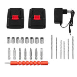 TOP ROCKET Cordless Rechargeable Drill Machine Kit |  48V Double Batteries | 3-in-1 Drill, Screwdriver & Impact Driver | Variable Speed Power Tool Set with Carry Case