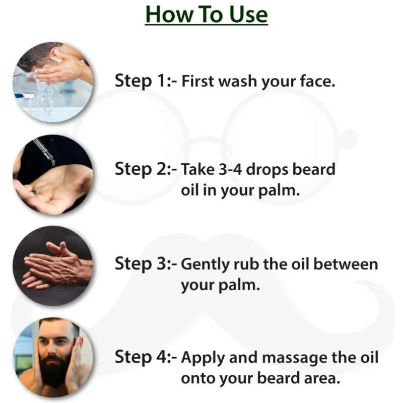 Dr. Alies Professional Beard Growth Oil | Natural Beard Care Oil for Patchy & Thin Beards | Moisturizing, Itch & Dandruff Care | 30ml