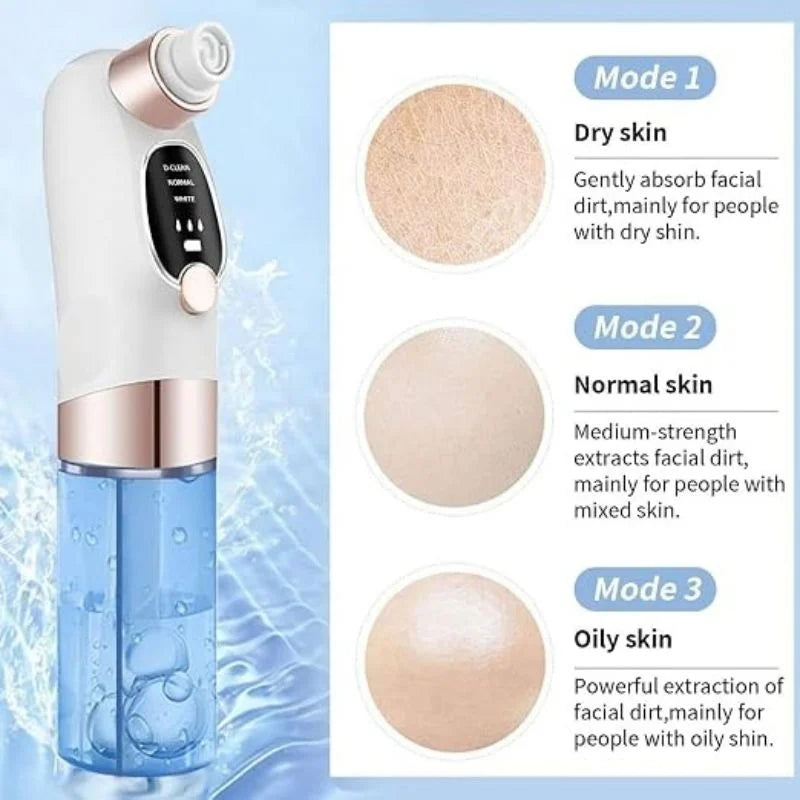 Electric Super Micro Bubble Beauty Blackhead Remover | Pore Vacuum Cleaner & Facial Deep Cleansing Device | USB Rechargeable Skin Care Tool
