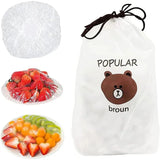 Disposable & Reusable Elastic Food Covers | Transparent Bowl & Plate Covers | Stretchable Dustproof Food Storage Covers | Kitchen Freshness Protector | 100Pcs