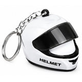 Mini Motorcycle Helmet Keychain with LED | Full Face Helmet Pendant with Movable Visor | Bike, Car & Backpack Key Ring | Random Color