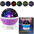 Star Master Projector Night Lamp | 360° Rotating LED Moon & Starry Sky Projector | USB & Battery Operated | Portable Night Light | Random Color